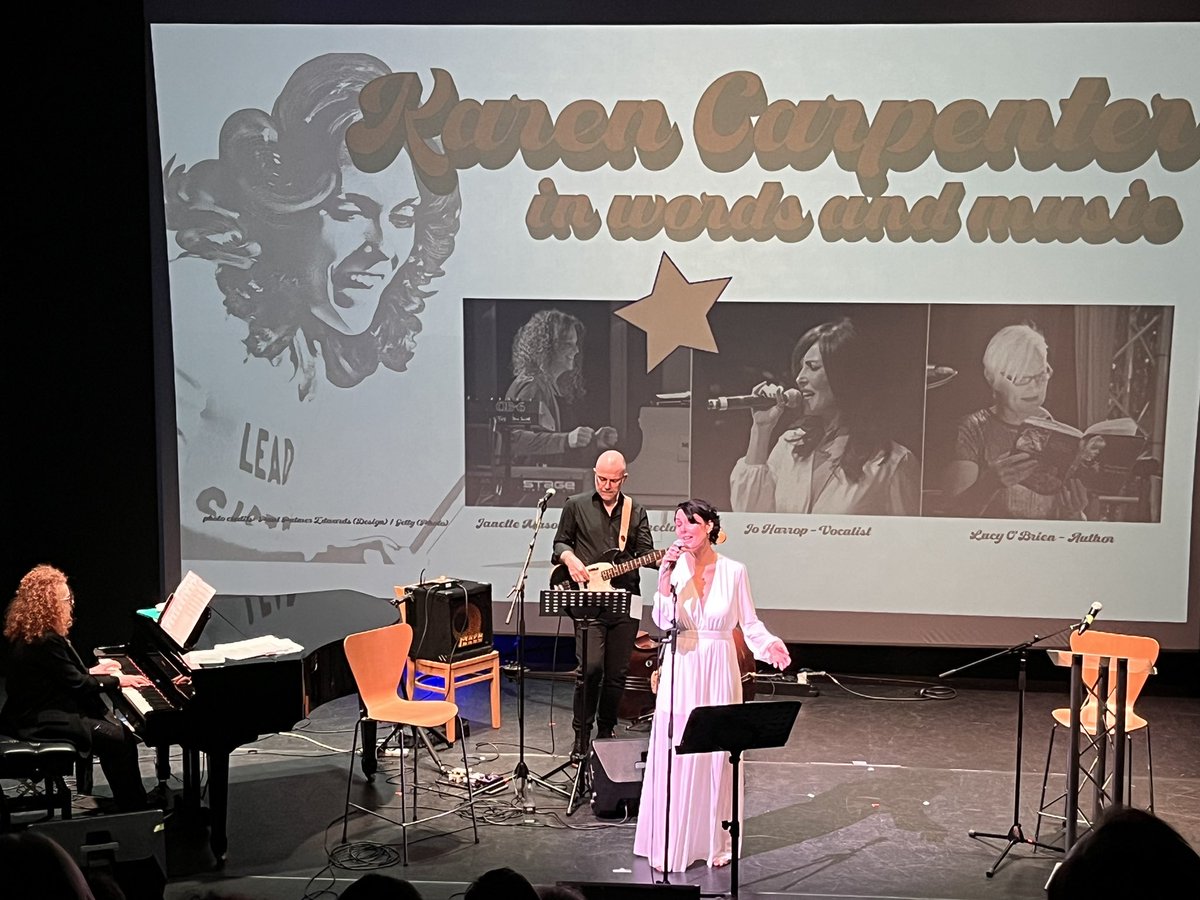ElectricTheatre's tweet photo. Karen Carpenter in Words and Music with Janette Mason, Lucy OโBrien, Jo Harrop and Simon Little!
Sublime and insightful! ๐ ๐ ๐
#supportliveevents #KarenCarpenter #thecarpenters https://t.co/0jPME2t5nK