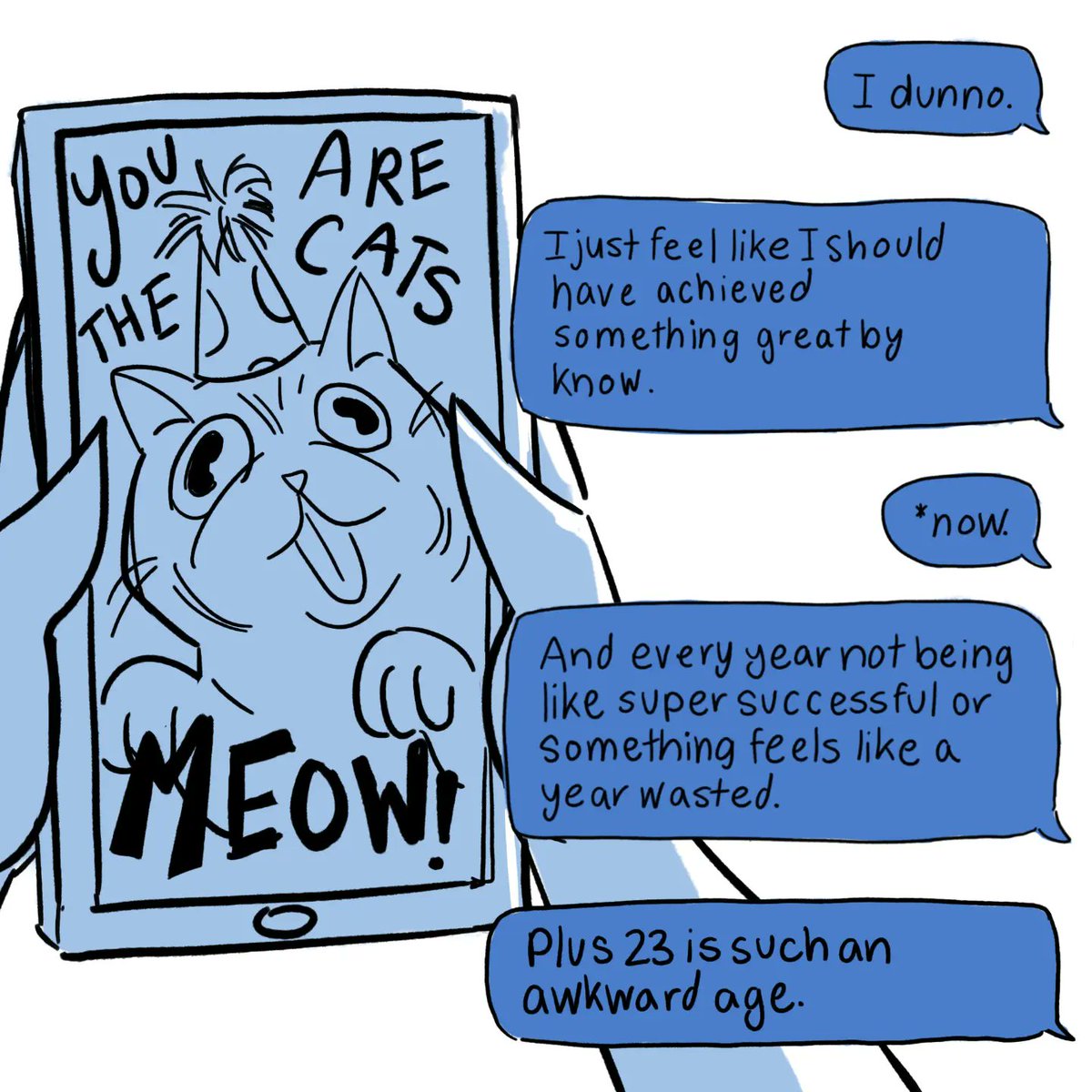 ldelecuona's tweet photo. A little comic about books and getting older. #comics #art #twittercomics https://t.co/HSNPI4oG7U