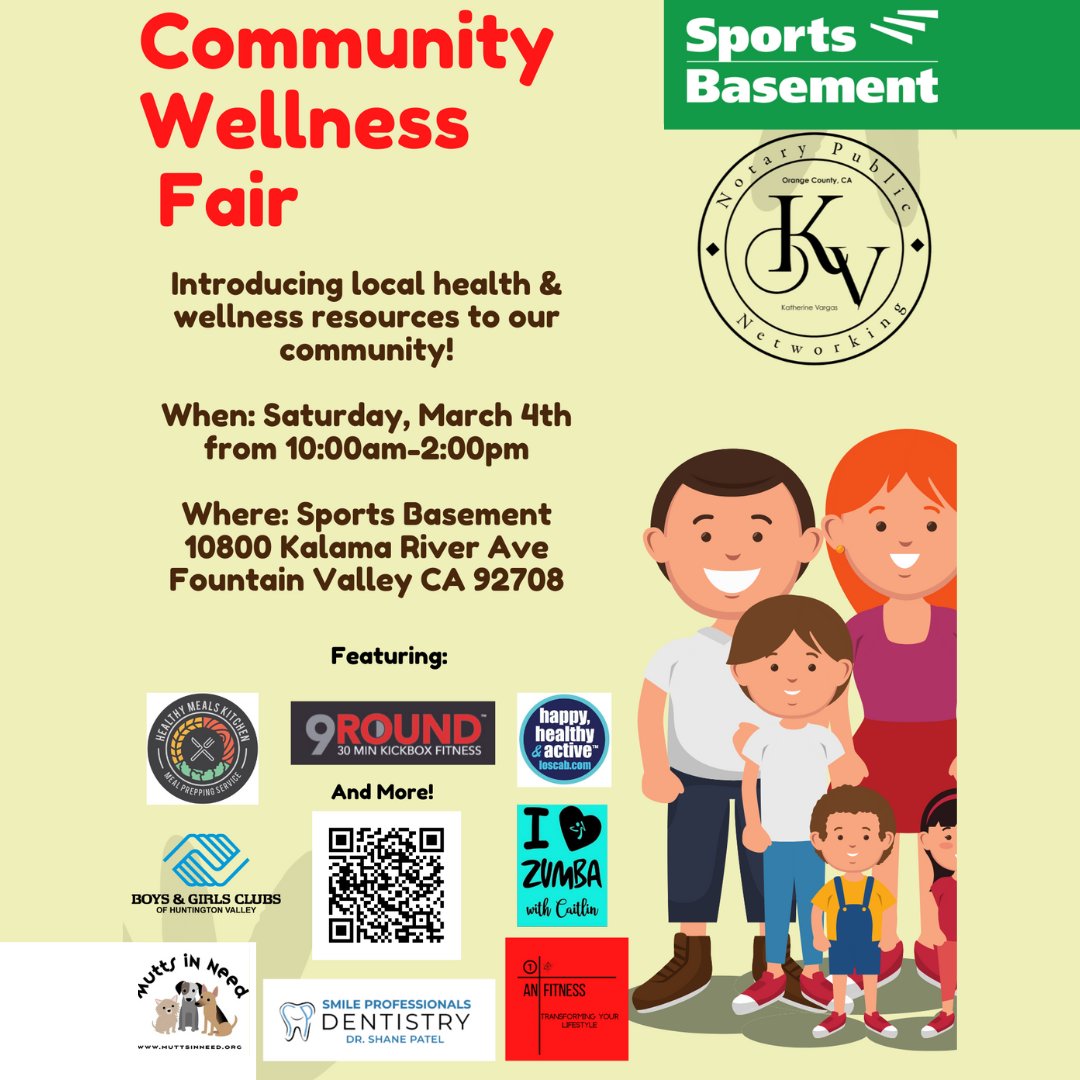 Join us TOMORROW at Sports Basement in Fountain Valley for an afternoon of health, wellness, and fun!

We look forward to seeing all of the other resources offered in Orange County and sharing them with our Club families!

#bgchv #sportsbasement #fountainvalley #OC #health