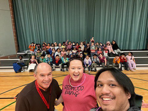 RedwoodElem's tweet photo. A glimpse into the exciting 100 days of school celebration recently held with our Kindergarten friends. Thank you Mr. Gutierrez, Mr. Ladia, and Mrs. Chavez for showing them how to celebrate 100 days of learning. 📚 https://t.co/dO58Drb5UY