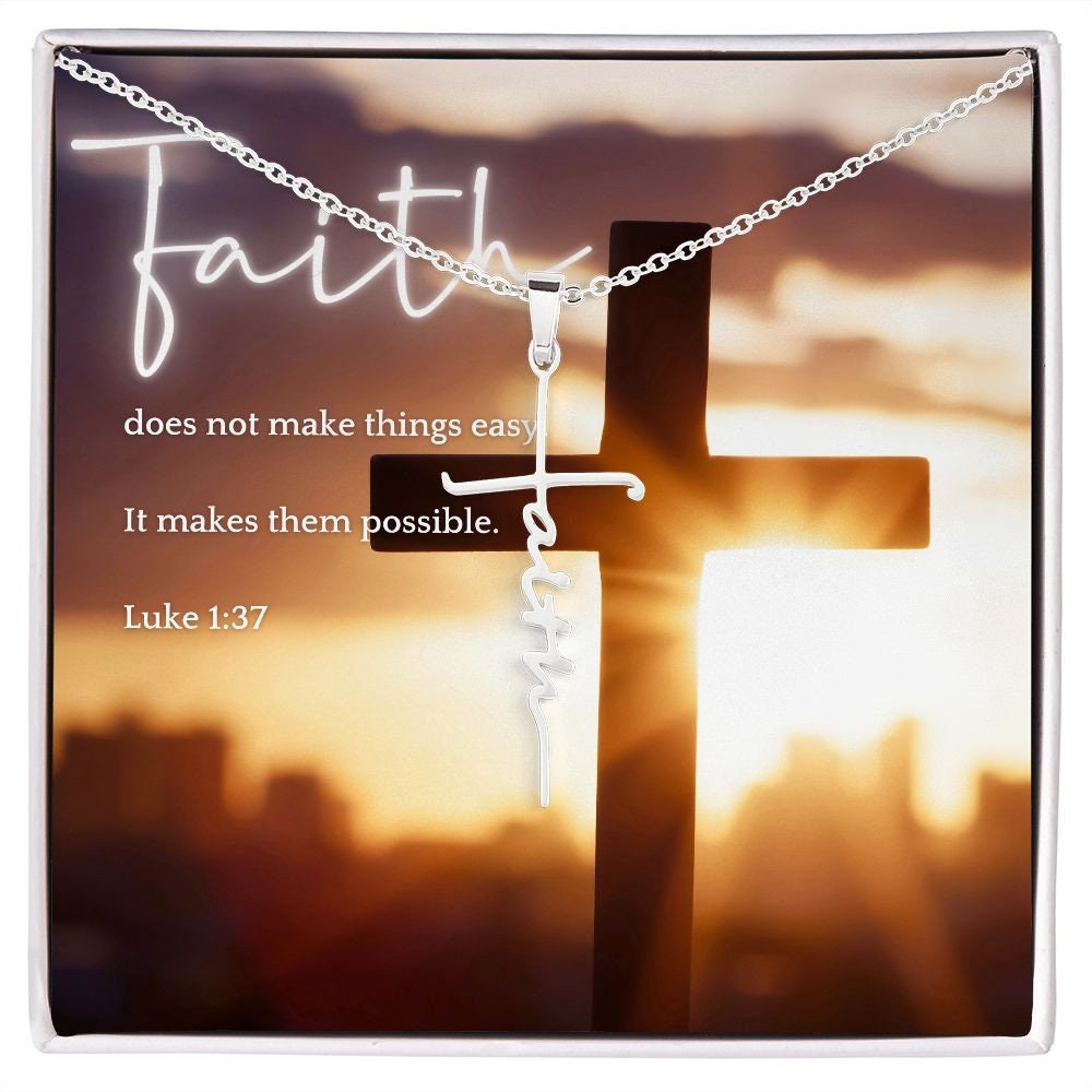 Looking for a meaningful gift this Easter season? Our new cross necklace is the perfect way to show your faith and devotion.  Get yours today! #EasterGift #FaithJewelry #CrossNecklace #AnythingIsPossible #FaithInspiration #FaithAndTrust #StrengthAndHope