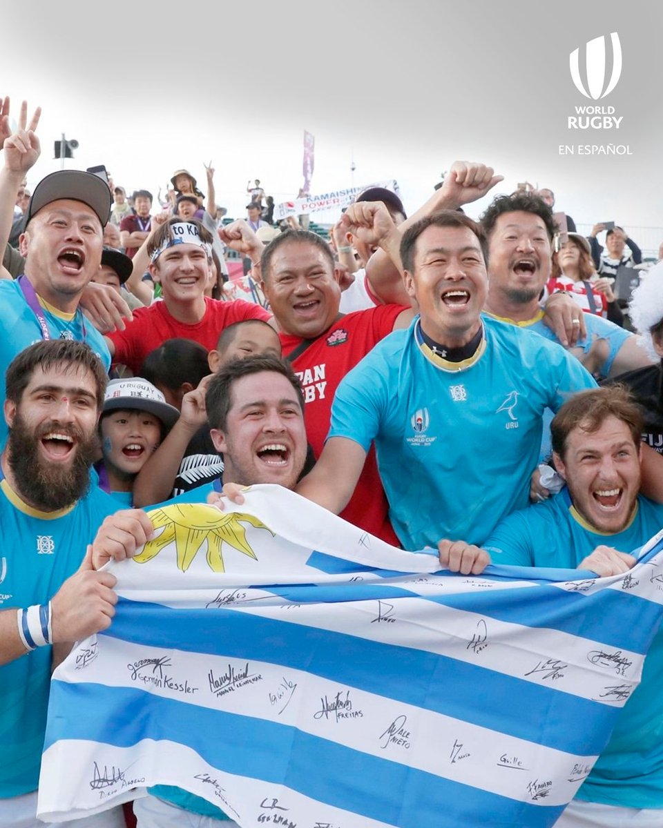 rugbyworldcupes's tweet photo. ¡Arriba la Celeste! Como en la #RWC2019, @RugbyUruguay shockeó al mundo: esta vez en el Circuito de Seven, con un TRIUNFAZO 17-14 sobre Fiji... sí, el rival de aquella gesta en Kamaishi. 🫶🏼🇺🇾 https://t.co/3F6dc5url3