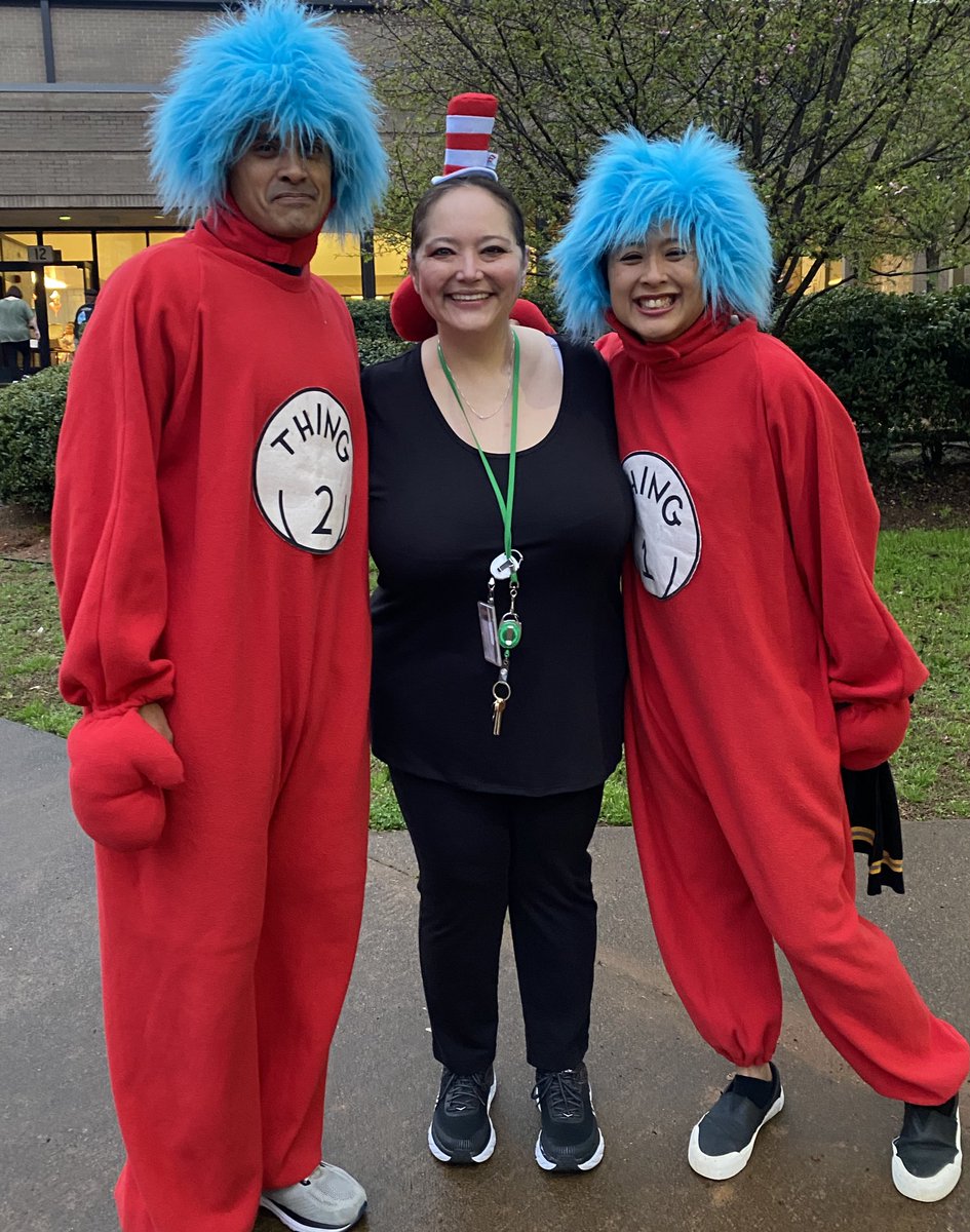 lau_lauree's tweet photo. When you’re #CatInTheHat with #AdminTeam & pose with your amazing #ThingOT and #ThingPT & you’re #LittleMissLucky w/ your #SECTeam! I’m TRULY LUCKY to work w/ these two AMAZING teams!#lwesgators #SECSTRONG #BestAdminEver #BestSECStaff @BlakeMcGahaFCS @lwesprincipal @JessieLeyden https://t.co/rSqazfFSaJ