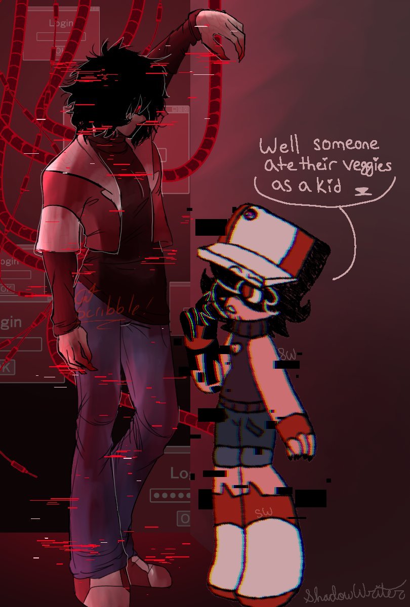 SWriter13's tweet photo. #DEXTONSWEEP #glitchyredai 
Rust doesn't know whether to be impressed or jealous https://t.co/HEJfW7ChtZ