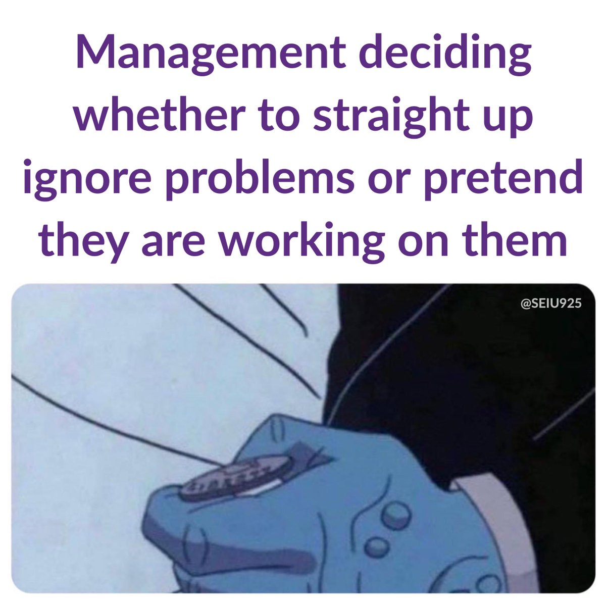 That's where unions come in. We don't let management ignore problems and we keep them accountable. 💅🏻

#UnionsForAll #RespectProtectPayUs