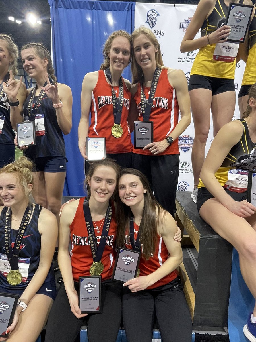 Cobo, Downey, Michael and Ambuul take home 4th place in the women's 4x8 finals with an impressive time of 9:17.87!!! 

<a href="/ravenathletics/">Raven Athletics</a> 

#AllAmericanStatus

Go Ravens!!!
