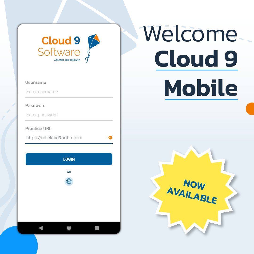 Say hello 👋 to the schedule view, patient and appt info, relationships, financial summaries, images, &amp; more on Cloud 9 Mobile! Check your schedule at a glance, or see a patient's initial records with the power to reach higher than ever before, in the palm of your hand. 📱