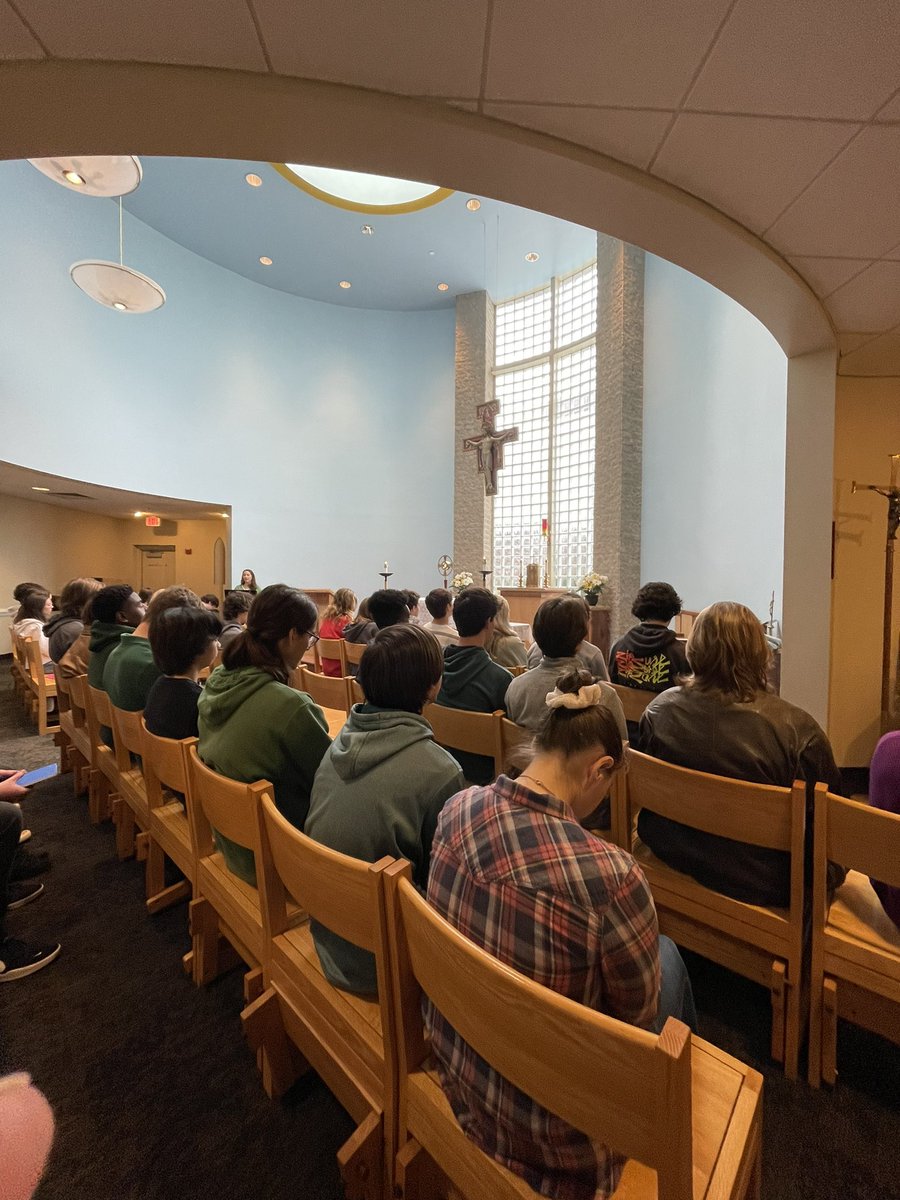 On this - the 2nd Friday in Lent - we were blessed to have three <a href="/LegionariesLC/">Legionario De Cristo</a> on campus as we celebrated Mass on the feast of <a href="/StDrexel/">St.Katherine Drexel</a> and provided all our <a href="/cghsnc/">Cardinal Gibbons High School</a> students the chance to pray in the presence of the Blessed Sacrament #Lent2023
