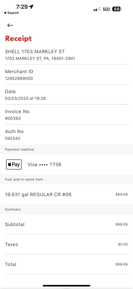 msabino1's tweet photo. @Shell hi. I paid with the shell app, but it didn't apply the 20c discount I had. https://t.co/3Dy4FWmXLK