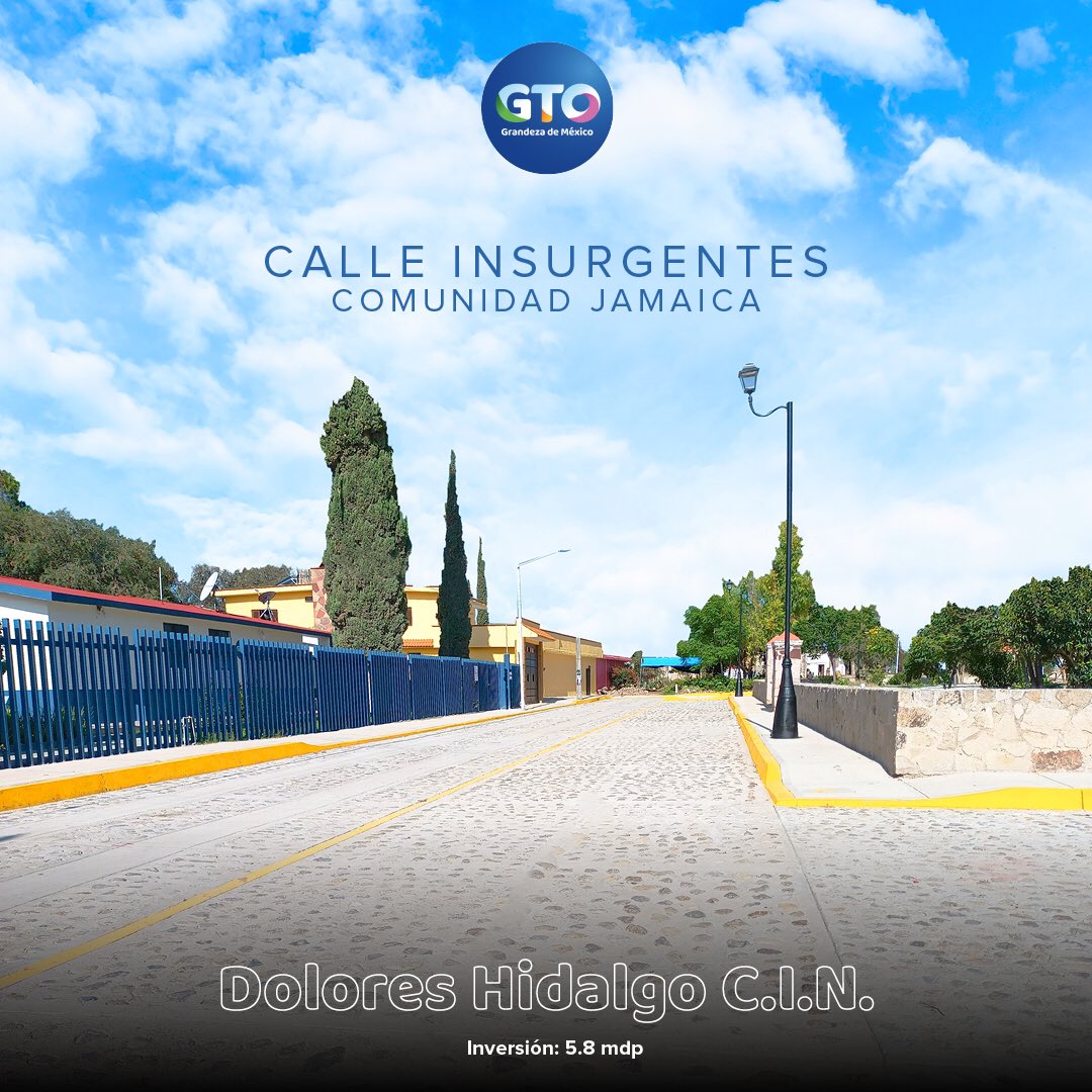obragobgente's tweet photo. #PostalesSICOM

Calle Insurgentes en la comunidad Jamaica, en Dolores Hidalgo C.I.N.  

#JuntosConstruimosGuanajuato https://t.co/erHYNnLJ3r