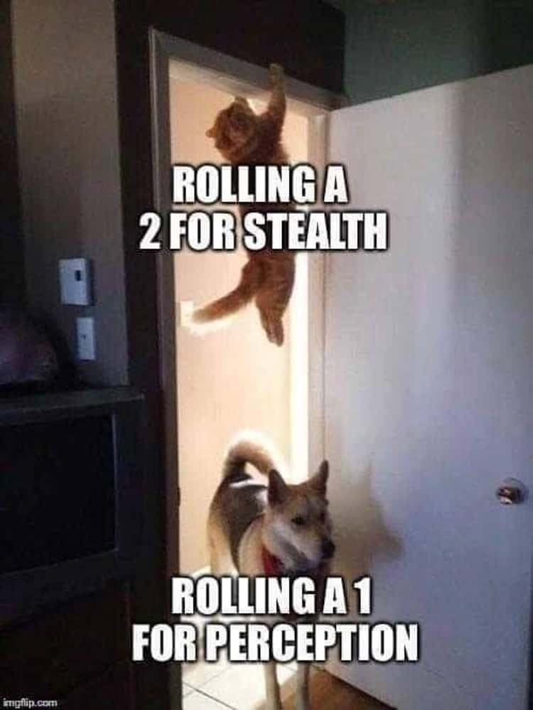 Tabletopped's tweet photo. The best in game moments are when EVERYBODY fails

#ttrpgcommunity #critfail https://t.co/QRkUVi4w6G