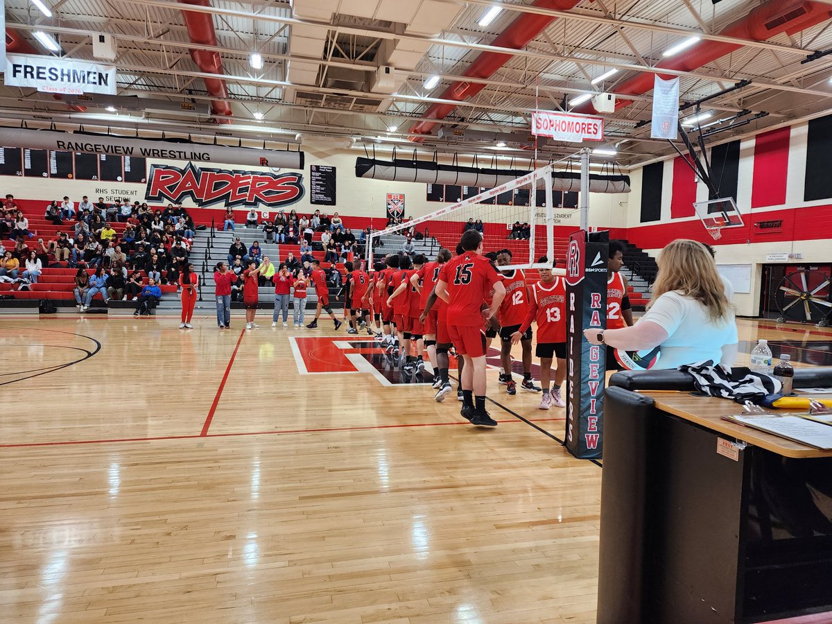 RHS Sports Medicine (@rhssportsmed1) on Twitter photo The first Boys Volleyball games at Rangeview High School tonight! JV won 2-0 and Varsity is playing now! Good Luck Raiders! <a href="/oncearaider/">Rangeview High School</a> <a href="/aurorasports/">Sentinel Prep Sports</a> <a href="/aurorak12/">Aurora Public Schools</a> The first Boys Volleyball games at Rangeview High School tonight! JV won 2-0 and Varsity is playing now! Good Luck Raiders! <a href="/oncearaider/">Rangeview High School</a> <a href="/aurorasports/">Sentinel Prep Sports</a> <a href="/aurorak12/">Aurora Public Schools</a>