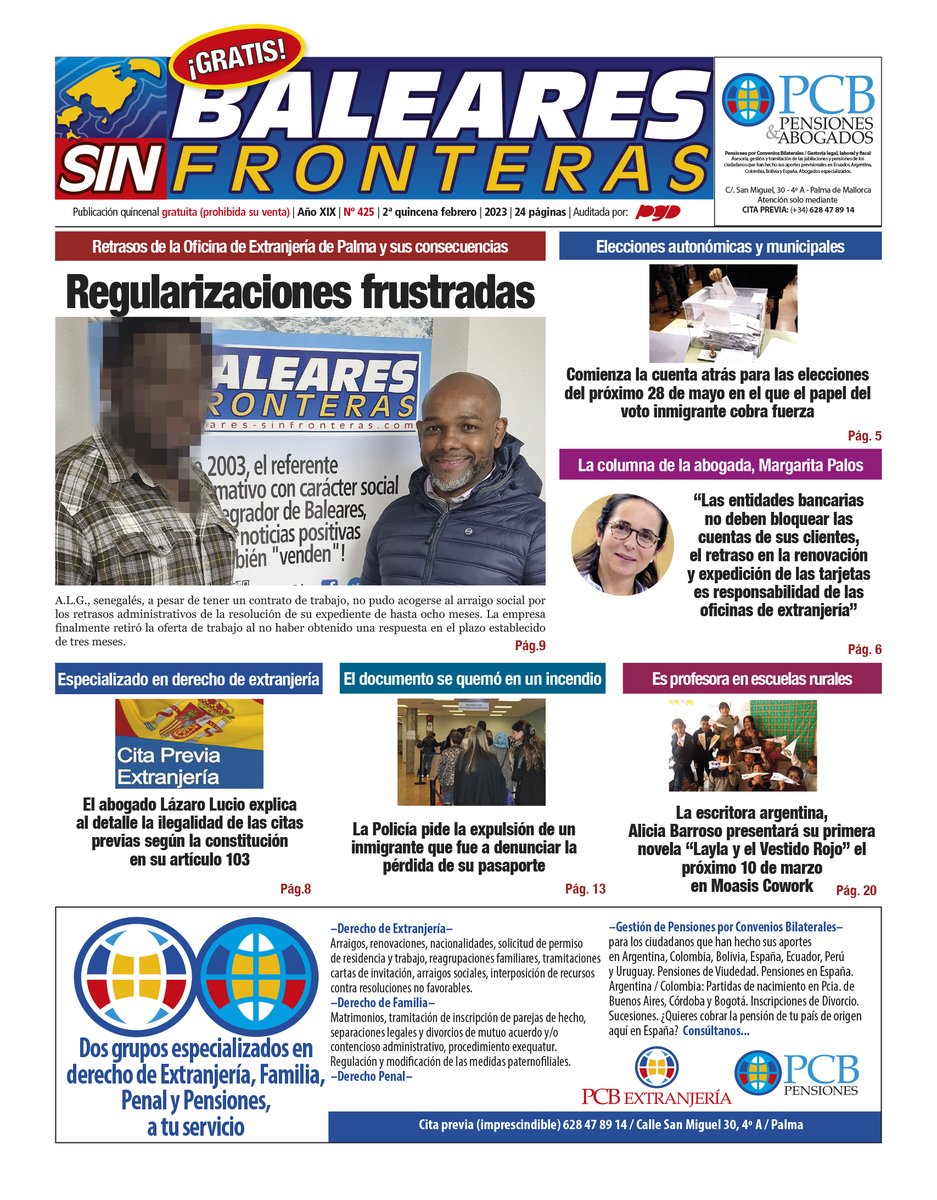 Lista la edición 425....hoy sábado comenzamos el reparto. 

Rumbo a los 20 años en octubre.