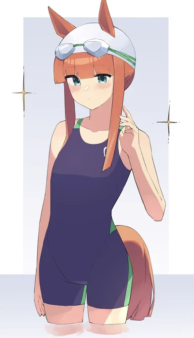 プールでも先頭の景色見たいスズカさんすき#サイレンススズカ  #ウマ娘 