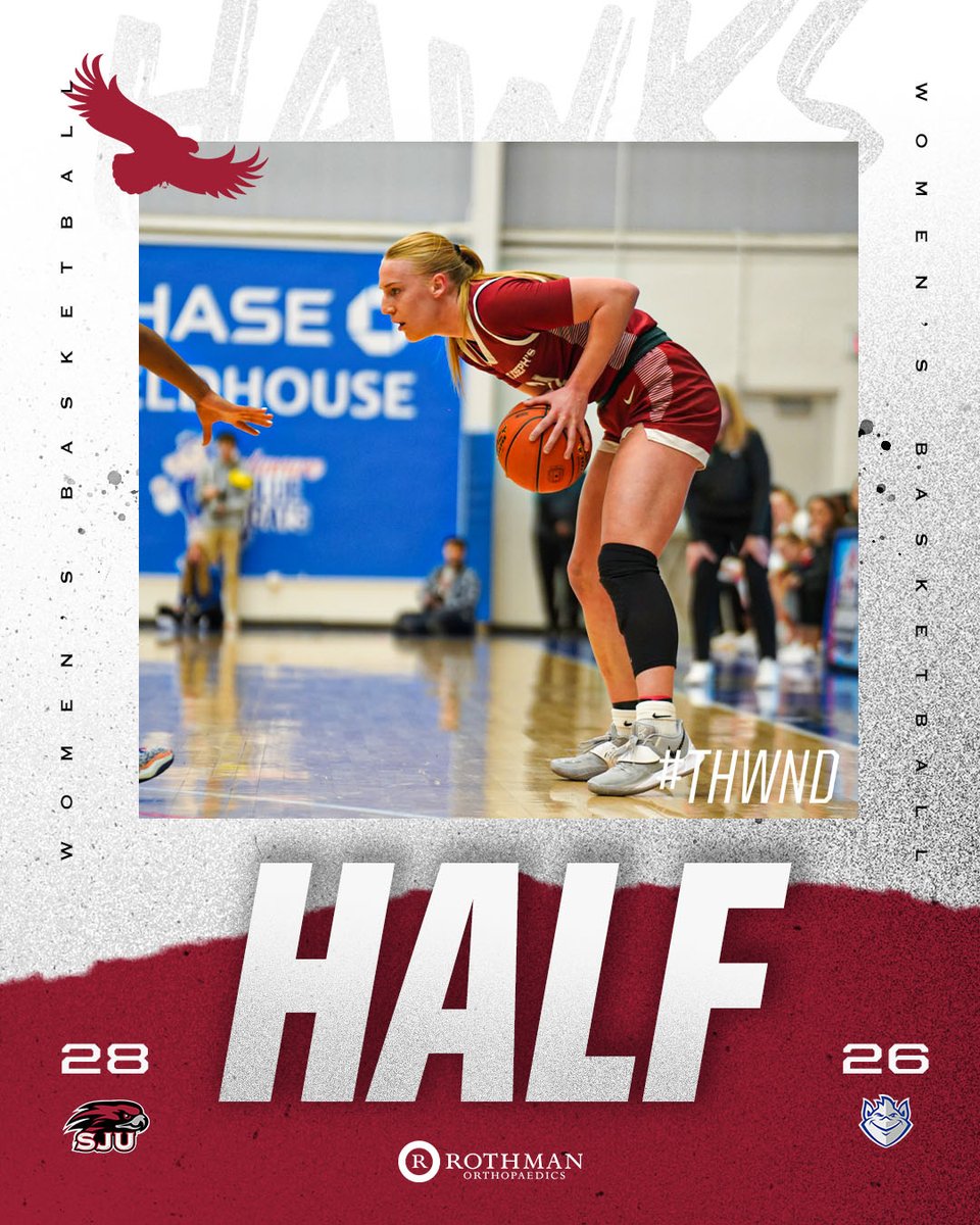 SJUHawks_WBB's tweet photo. Up ✌️ at half.
#AlwaysFly https://t.co/LJAATembP3