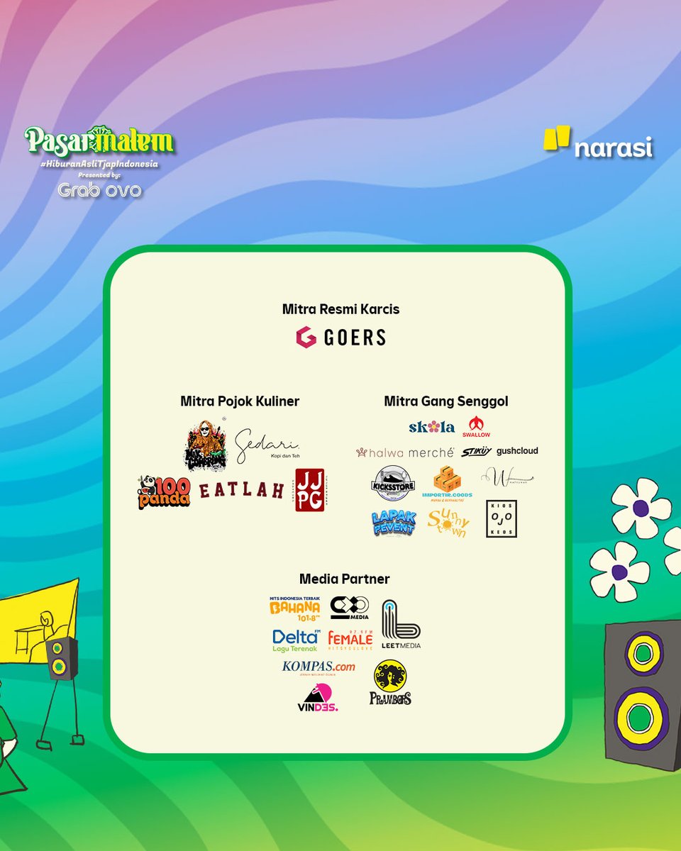 narasitv's tweet photo. Nih aku ingetin jadwal kita buat seru-seruan di Pasarmalem sekali lagi😉

Berikut rundown acara Pasarmalem hari ini.

| Narasi

Presented by: @GrabiD @ovo_id
Sponsored by: @triindonesia @Le_MineraleID 

#ModalPercaya #GenerasiHappy #IniWaktunyaKita #LeMinerale #SekarangLeMinerale https://t.co/wCjsWPUe0g