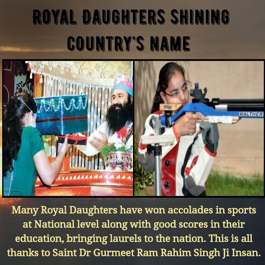 imVickyMansa's tweet photo. A daughter never becomes a burden if she gets good education.  Saint Gurmeet Ram Rahim Ji adopted those daughters who were to be killed in the womb itself.  
Today those daughters are making the country proud by becoming self-reliant. #GiveGirlsWings https://t.co/RxF6yuGGdf