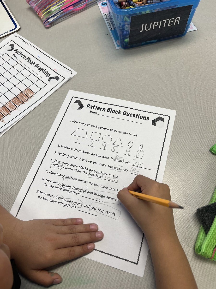 My first graders loved using manipulatives to physically see how to add data to a bar graph. #MathRocks <a href="/ASA_PolarBears/">Arroyo Seco Academy</a>