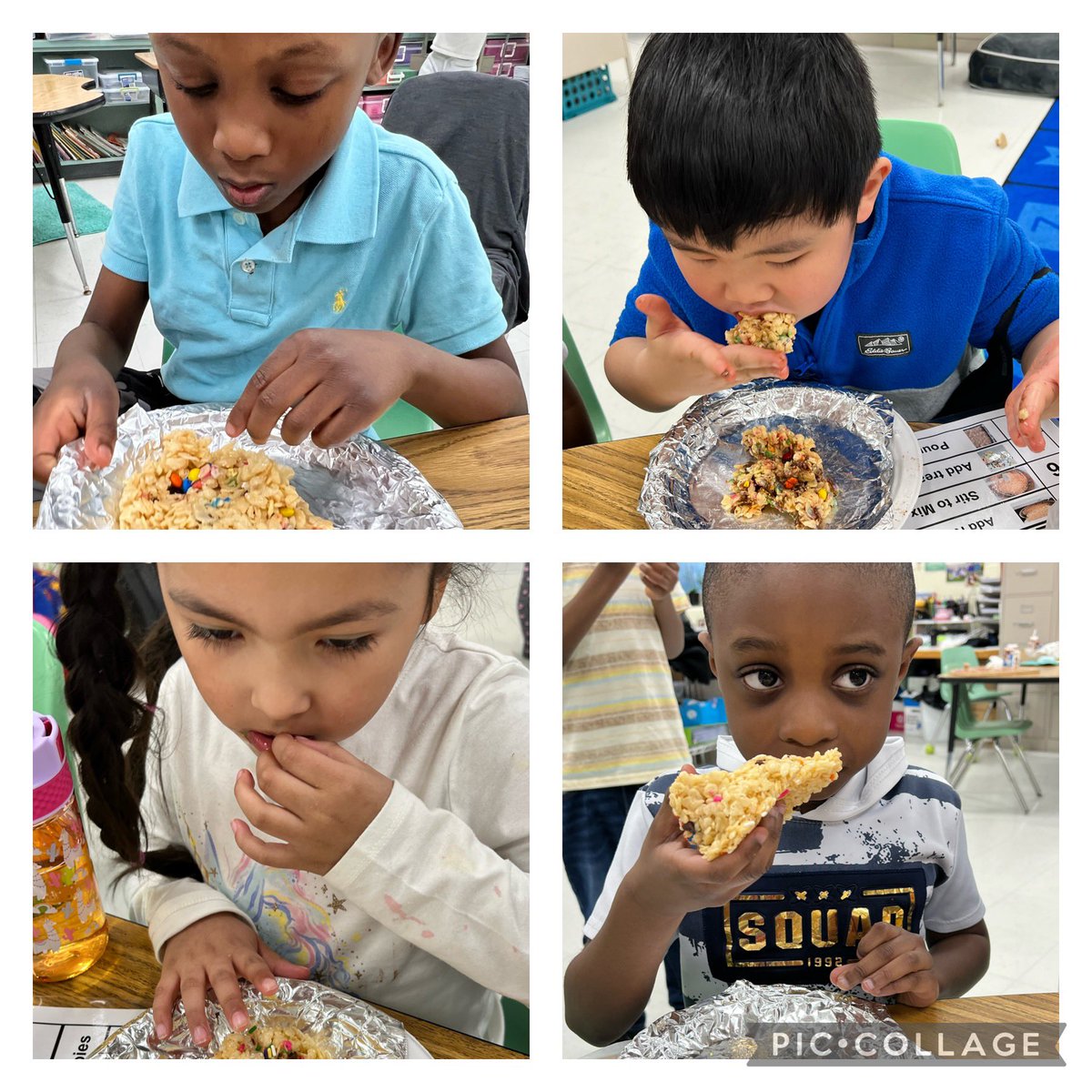 kdicarlo_MWES's tweet photo. Snap, crackle, pop! What fun to make Rice Krispie treats on #CookingFriday! We melted, stirred and added toppings and ended up with delicious results! @kgeorge_mwes @Principal_MWES @MaryWilliamsES @cooking_inc #5Dens1Pride #MWESExcellentTogether https://t.co/oqfpOt0e0D