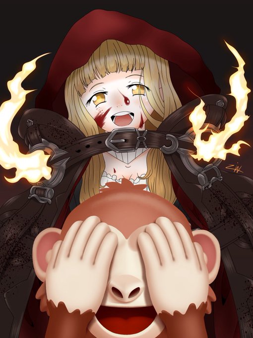 #今までで作画カロリーMAXの作品上げようぜ
※モツが描かれている為隠してます 