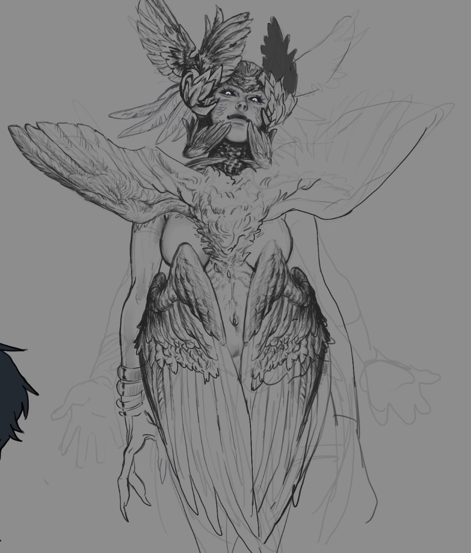 kingaza_'s tweet photo. Bird lady OC https://t.co/Dx8l0LPHfG