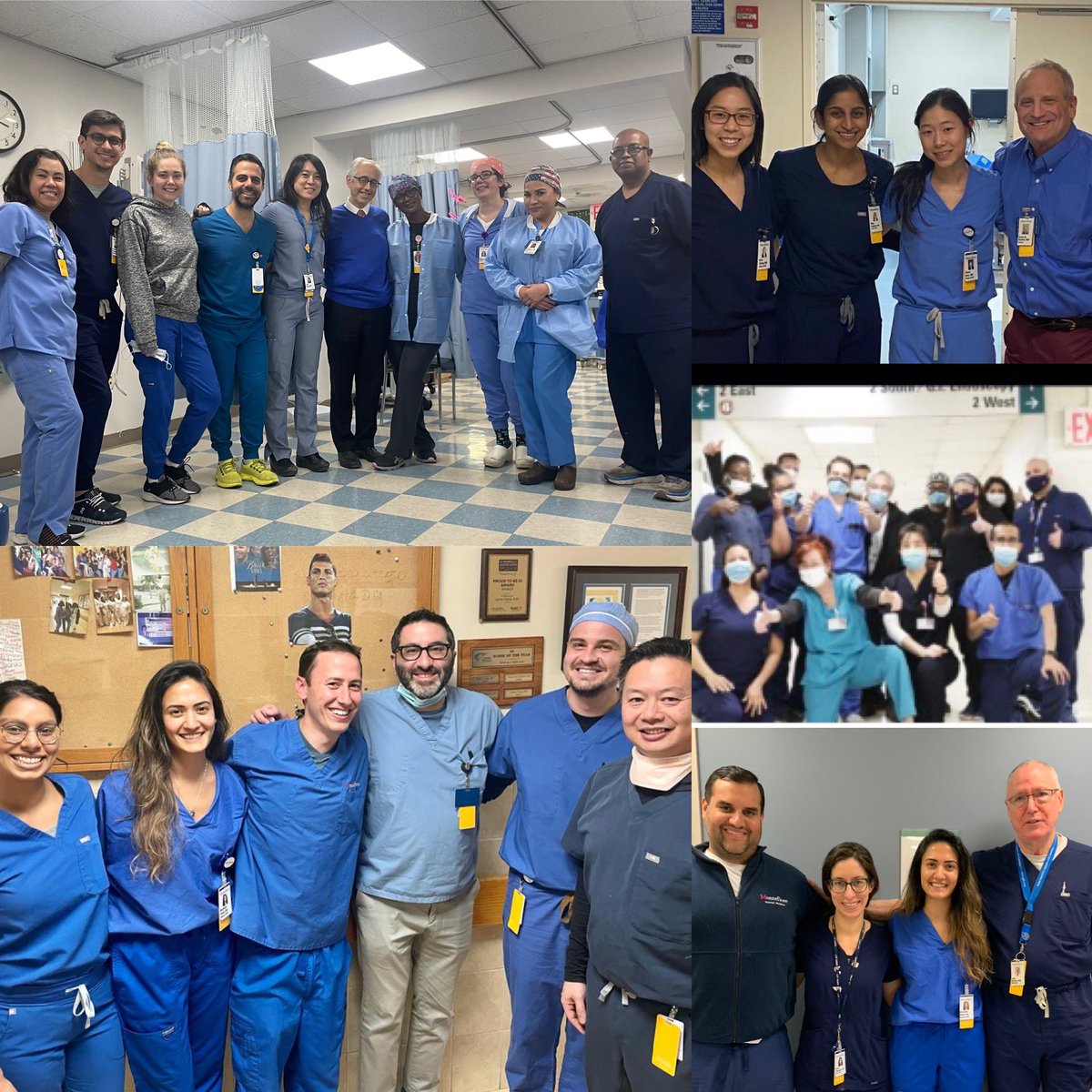 We take #ColonCancerAwarenessMonth #45isTheNew50 with @AmCollegeGastro seriously at @MontefioreNYC for #DressInBlueDay! Talk with your doctor about getting screened! #GITwitter #GIfellows @EinsteinDeptMed @nycHealthy. Our incredible family at our various sites today!