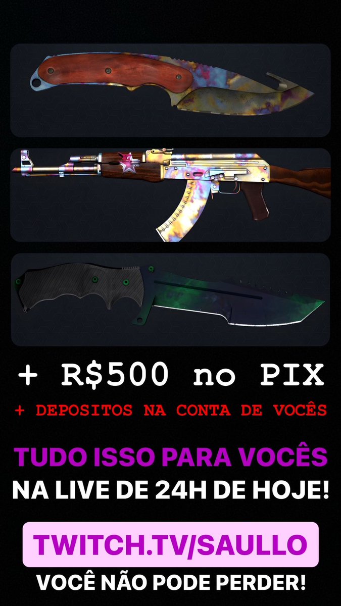 CanalDoSaullo's tweet photo. ☺️☺️☺️ TUDO ISSO NA LIVE DE HOJE PARA VOCÊS! https://t.co/eC05tTTNSh
