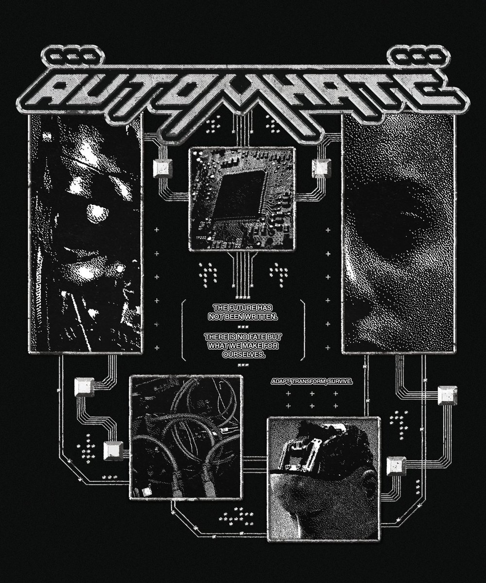 blakecdesign's tweet image. 𝐓𝐇𝐄 𝐅𝐔𝐓𝐔𝐑𝐄 𝐇𝐀𝐒 𝐍𝐎𝐓 𝐁𝐄𝐄𝐍 𝐖𝐑𝐈𝐓𝐓𝐄𝐍.

𝐓𝐇𝐄𝐑𝐄 𝐈𝐒 𝐍𝐎 𝐅𝐀𝐓𝐄 𝐁𝐔𝐓 𝐖𝐇𝐀𝐓 𝐖𝐄 𝐌𝐀𝐊𝐄 𝐅𝐎𝐑 𝐎𝐔𝐑𝐒𝐄𝐋𝐕𝐄𝐒. 

𝐀𝐃𝐀𝐏𝐓. 𝐓𝐑𝐀𝐍𝐒𝐅𝐎𝐑𝐌. 𝐒𝐔𝐑𝐕𝐈𝐕𝐄.

@automhate x @DubHubb available now 🤖