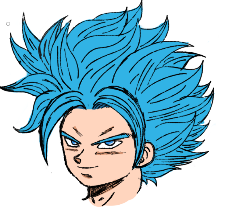 yuzogin's tweet image. Draw test ✍️✍️✍️

#ssjblue #katsu #dragonball #oc #saiyan #originalcharacter