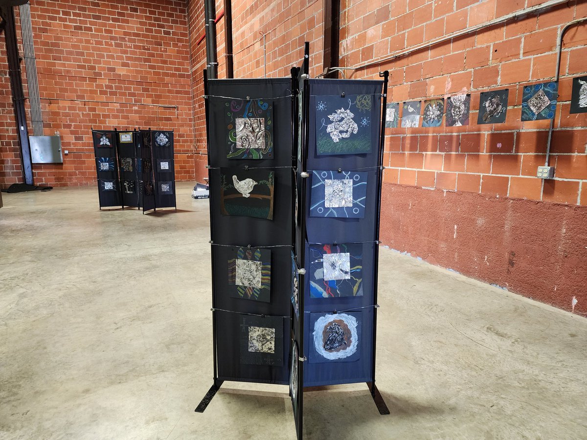 Had a great day of setting up <a href="/CreekValleyMS/">Creek Valley Middle School</a> student artwork at <a href="/NTIF_scma/">North Texas Irish Festival</a>! Thank you <a href="/brown_lorry/">Lorry Brown</a> and <a href="/MisterBrazell/">Brett Brazell</a> for all of your help!