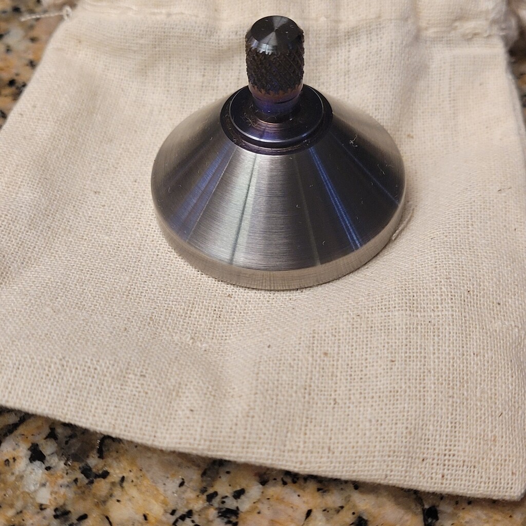 ButterfieldMach's tweet image. Custom spinning top in flamed stainless steel.
.
.
.
.
#butterfieldmachine #crushgoals #challengeyourself #smallbusiness #liftheavystuff #customwork #spinningtop #edc #edctop #stainlesssteel #entrepreneur #workhard instagr.am/p/CpWSKdeu1ZS/