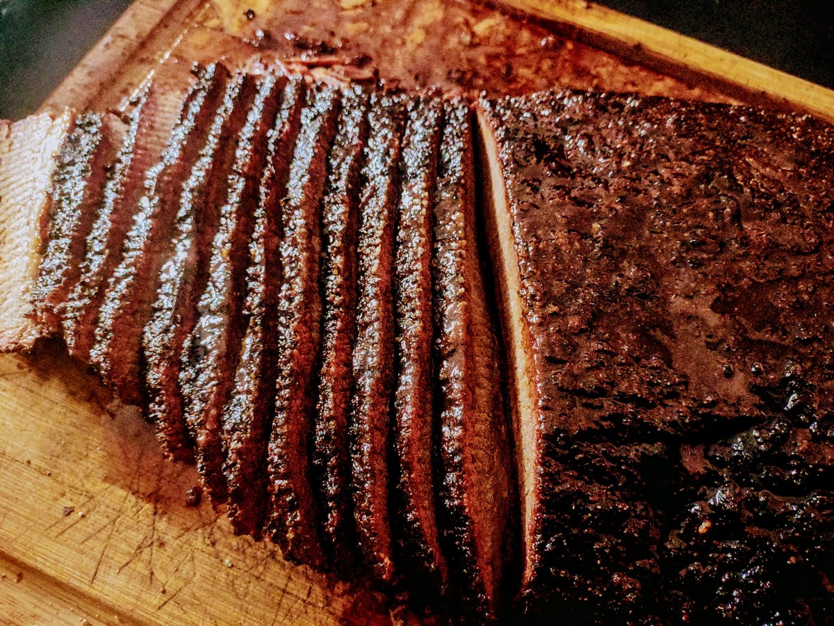 RogueCookers's tweet photo. Here is the A9 Aussie Wagyu brisket from the Houston Rodeo placing 24th. I finally cooked one right and it melted in your mouth. It also looked purdy sexy too.
.
#brisket #A9 #A9brisket #aussie #bbq #texasbbq #HoustonRodeo #TraegerGrills #Traeger #LowSlowRogue #RogueCookers https://t.co/tUsJu41Gbv