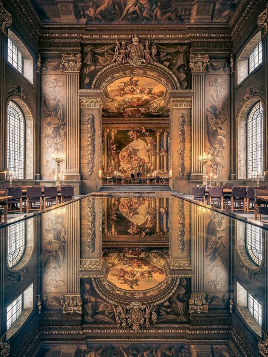 Architectolder's tweet image. The Painted Hall - Old Royal Naval College, London. 🇬🇧.
