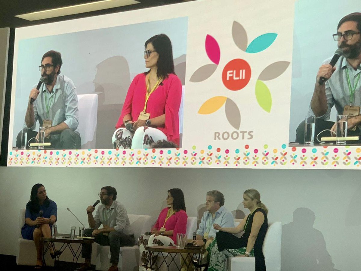 Atortajada's tweet photo. And also shared our experiences and improve our strategies, in the panel of 'Inclusive and Sustainable Finance' with Ana Laura Fernandez from Fondo de Fondos, Johanna Posada from @elevarequity, @serebrisky from @daluscapital, and Tomas Peña from @YieldLab_Latam. 

#FLII2023 https://t.co/W7sQhdUZtQ