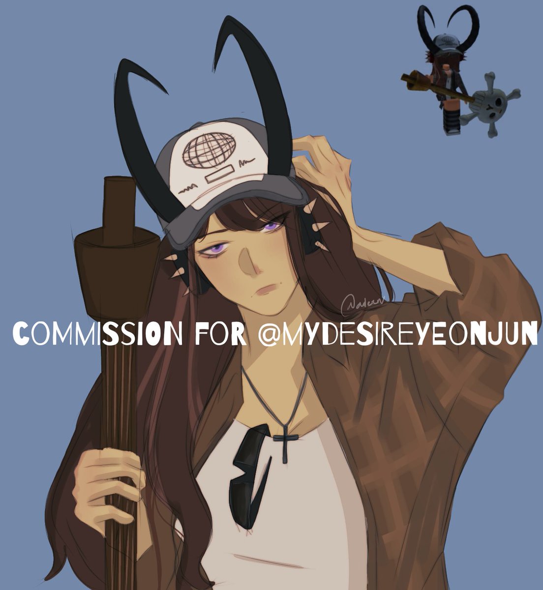 ailsartss's tweet photo. Ty tysmm for commissioning me(⁠ ⁠◜⁠‿⁠◝⁠ ⁠)⁠♡

Commission artwork for @mydesireyeonjun

#Roblox #robloxart #RobloxCommissions #RobloxArtCommissions #robuxcommission https://t.co/qpxMLNXHG6