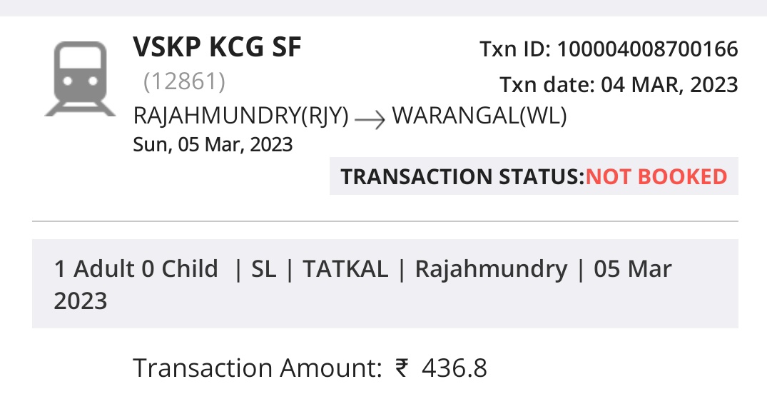 ESWAR NARAYANA on Twitter "I have tried booking two times my money and