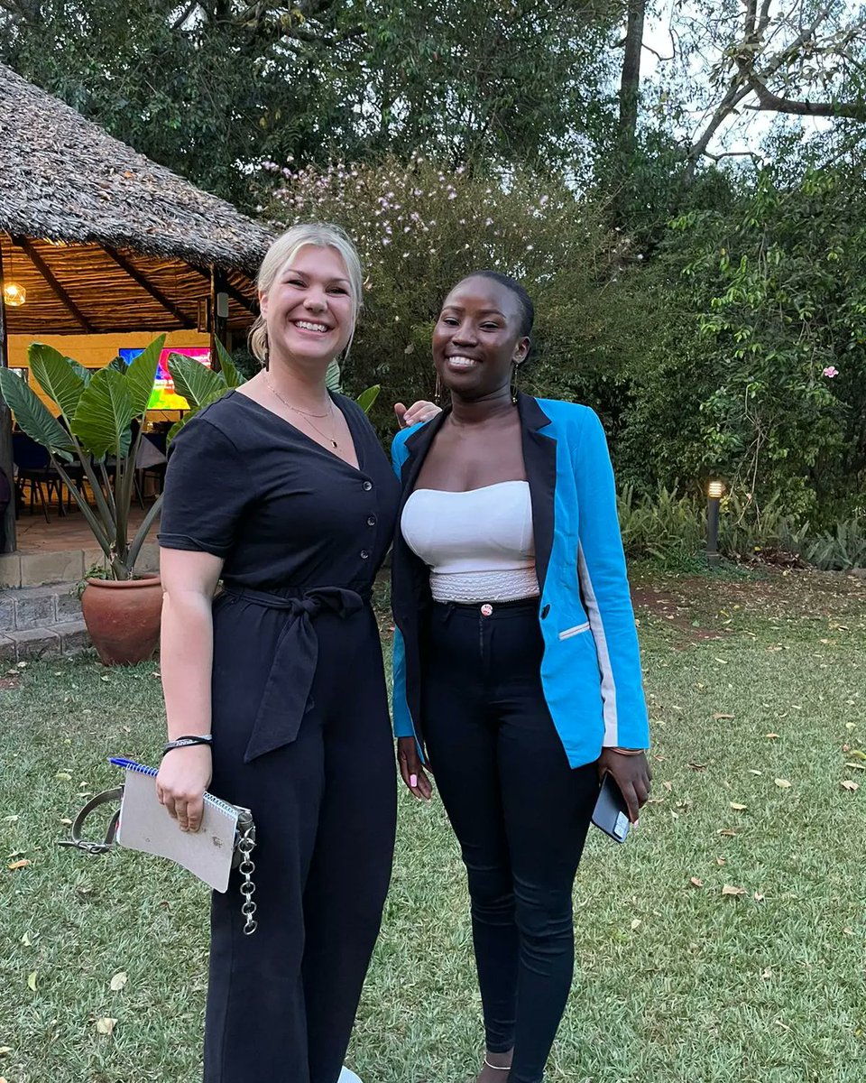 Had a fine Thursday evening having engaged with Swedish ambassador to Kenya @CarolineVicini at her residency where we talked about climate change, the environment, @Stockholm50_Ke ,legacy projects and youths involvement in climate action..  She is indeed an incredible woman🙌