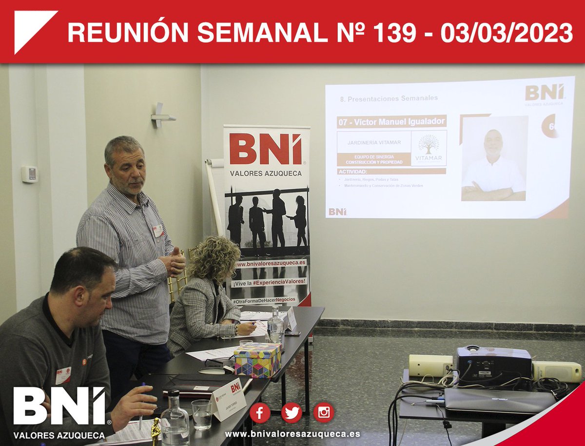 BniValoresAzu's tweet photo. #ReuniónSemanal

Comenzamos marzo con muchas ganas de continuar trabajando para hacer crecer el Grupo y nuestros negocios gracias al #networking por #referencias

▶https://t.co/poRx17cjOu

🌟¡Vive la #ExperienciaValores!🌟
#SéValores #NetworkingAzuqueca
#OtraFormaDeHacerNegocios https://t.co/j9GlUy47PE