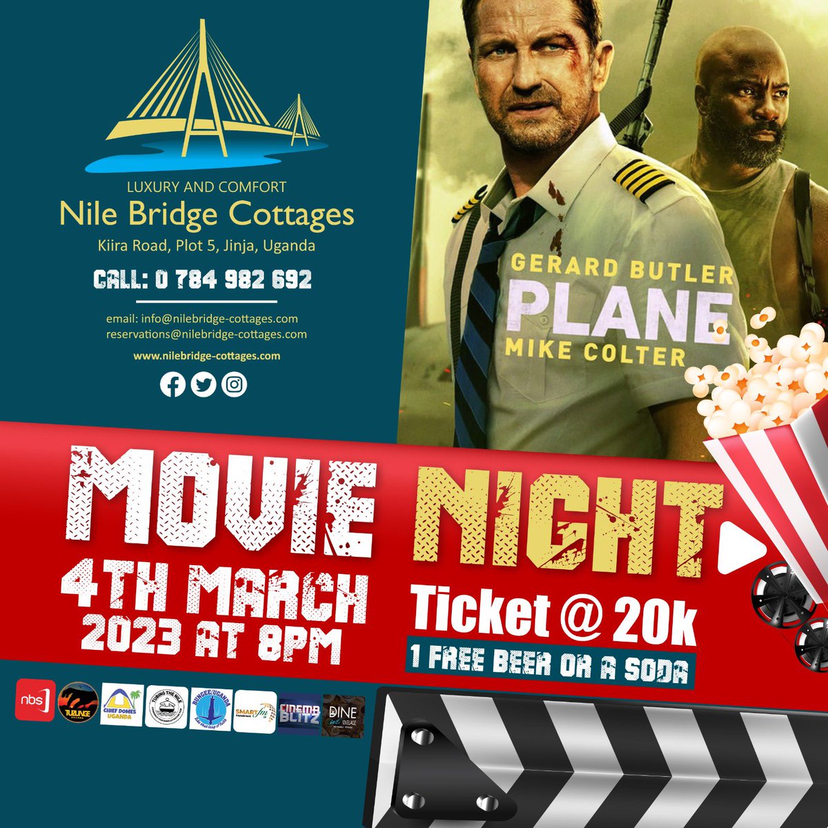 📌 - Movie Night via <a href="/NileBridgeCotts/">Nile Bridge Cottages</a> 

#MovieNightAtNBC