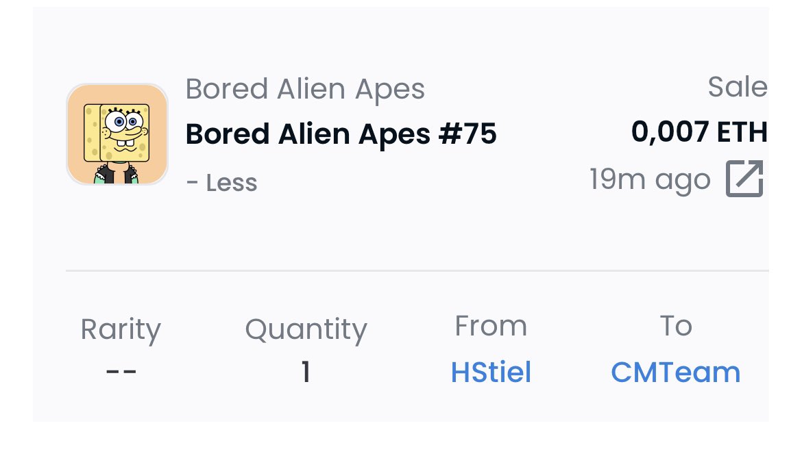 🎉💚SOLD💚🎉

Bored Alien Apes #75 #NFTshill #nft 

Bored Alien Apes  in their new home. <a href="/TamachiNFT/">Tamachi🔺</a> thank you!  ❤️ Cool BAA 🔥

🔗 opensea.io/assets/matic/0…
