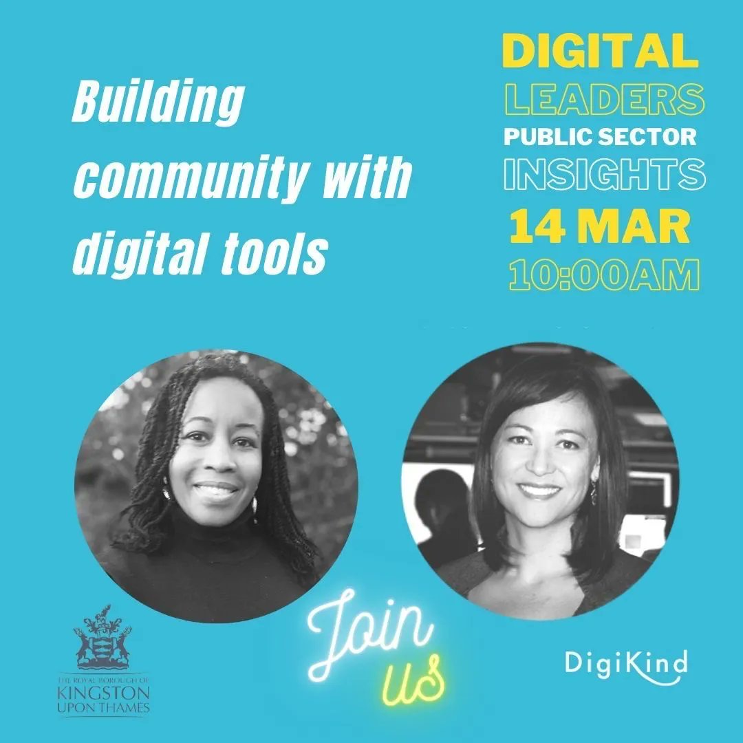 We are delighted to share that our founder @IamKathyKyle will be speaking with the wonderful Nkechi Okeke-Aru, High Street Regeneration Lead from the Royal Borough of Kingston, at Digital Leaders: Public Sector Innovation on 14th March at 10am. 🗓️ buff.ly/3YgHX9O
