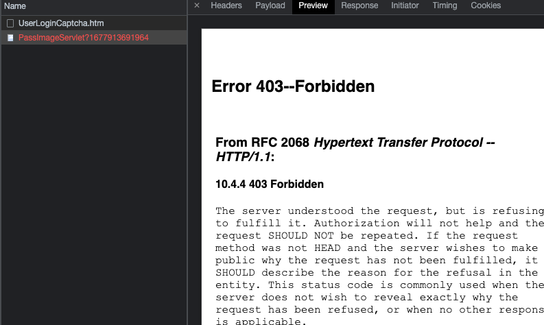 maluGhanshyam's tweet photo. @HDFC_COM Sorry. Can't spend waiting for cust service. Here's more info on the error in case u want to improve/ fix the issue: 
Error: "10.4.4 403 Forbidden
The server understood the request, but is refusing to fulfill it. Authorization will not help and the request SHOULD NOT be repeated" https://t.co/ug8iy6iFew