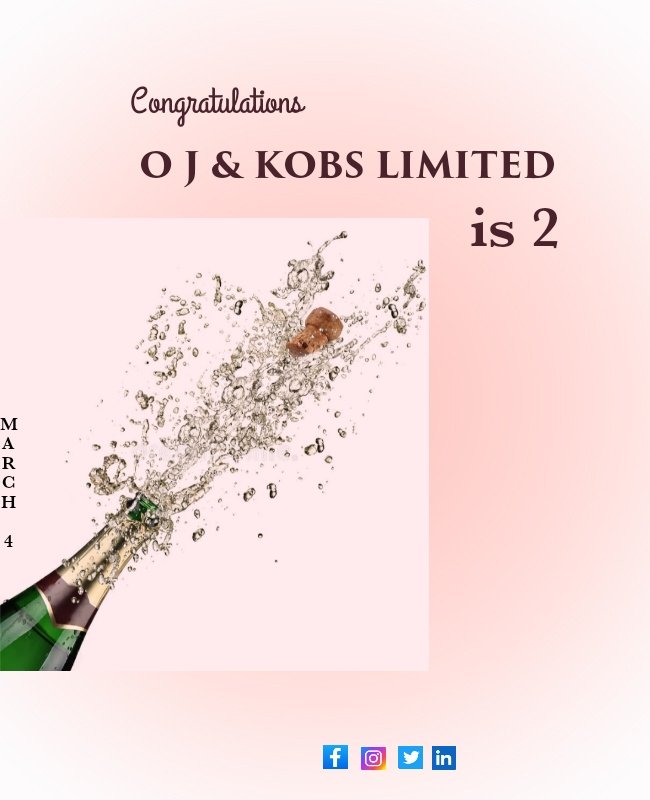ojkobslimited's tweet photo. Thank you for being part of our company’s success for these years. We greatly appreciate and value your hard work and success.

*Happy Anniversary to Us!!!* 
🎂🎉🥂🍾💃💃💃

#ojkobslimited #recruitments #hrrecruiter #hrprofessional
#findjobsinnigeria #findjobsinlagos https://t.co/bCiTTPHG6e