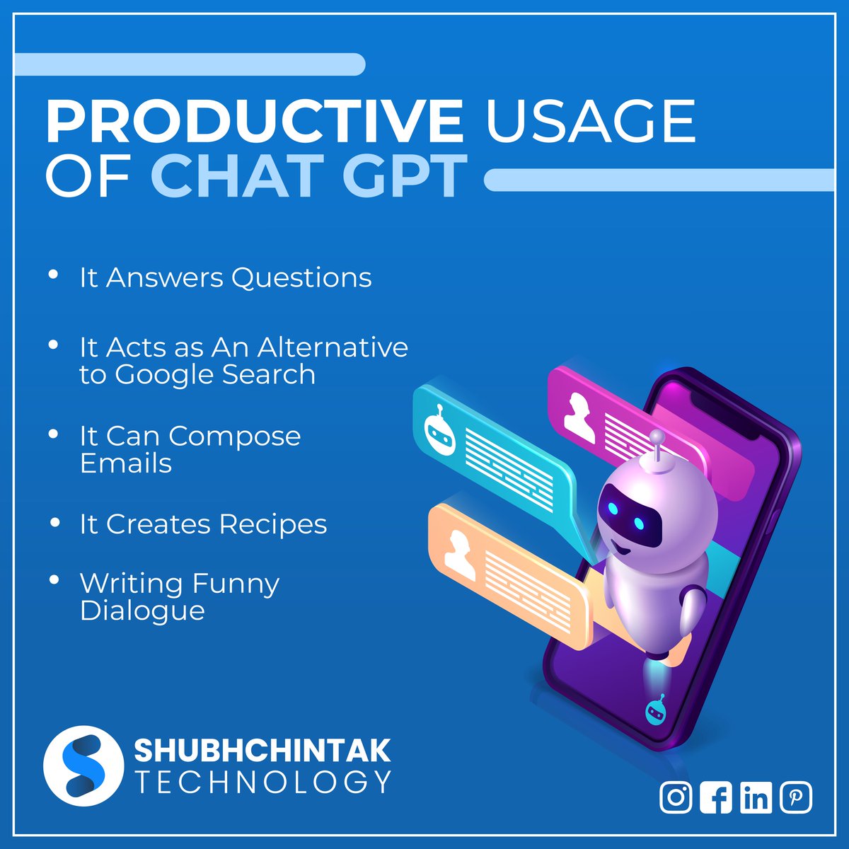 ChatGPT is quite popular nowadays, do you know how to get the Right Results from it?

Read article shared below to know it can make your life easy!
analyticsinsight.net/top-10-product… 

#Chatgpt #AI #technologyrends2023 #startups #smbs #technology #analyticsinsights