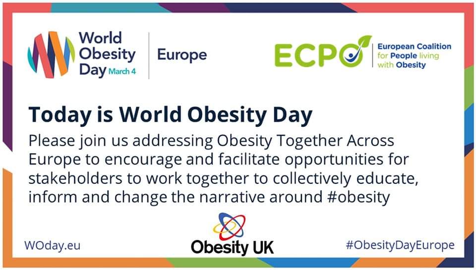 Today is the day!

#WorldObesityDay #obesitydayeurope