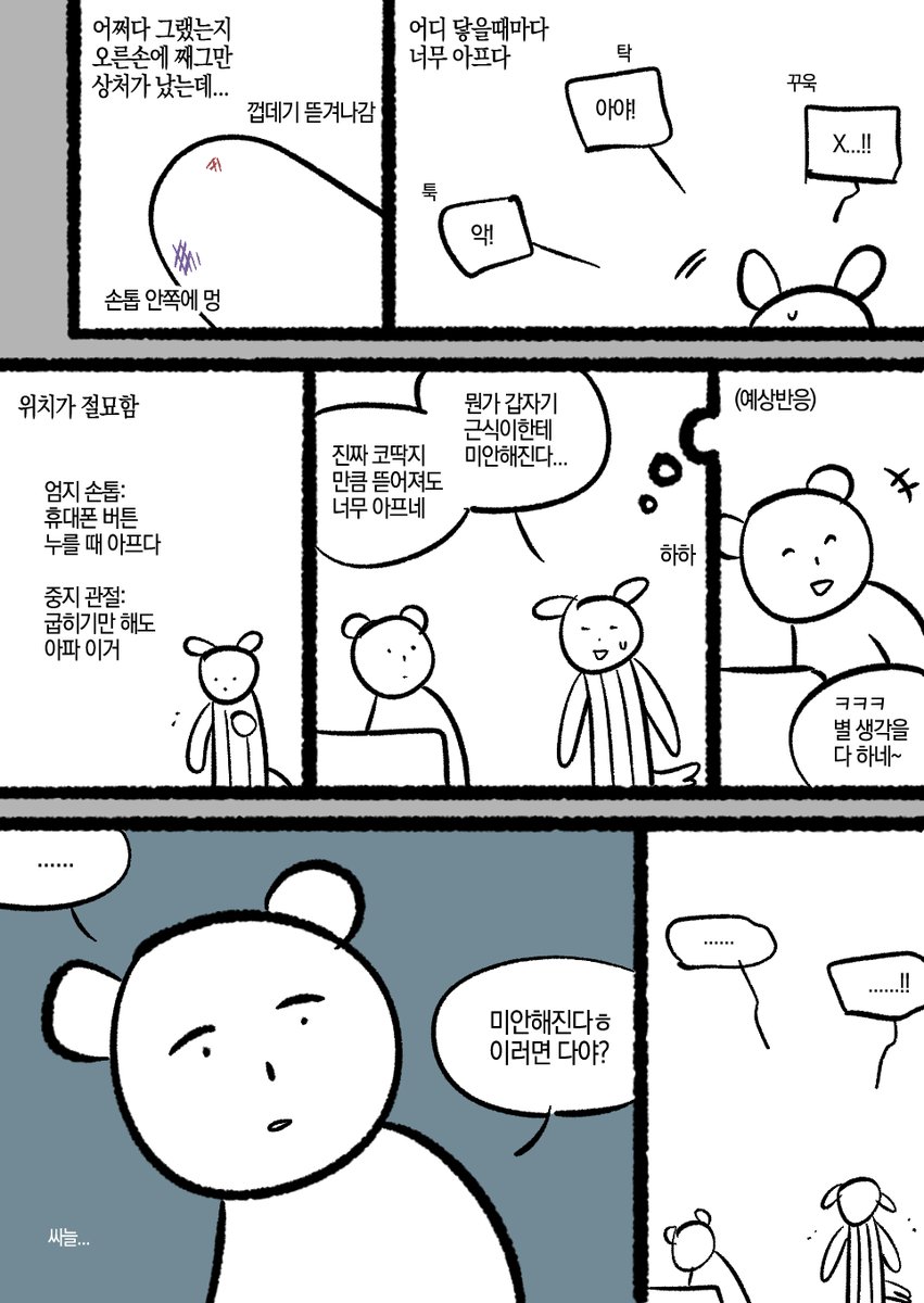 F_RPuppy's tweet photo. 다치지마라 그리기힘들어 https://t.co/uq2AfURmzi