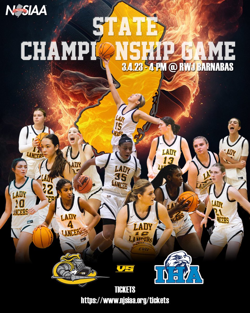 SJV Lady Lancers Basketball (@sjvladylancers) on Twitter photo GAMEDAY!!! Calling LANCER NATION! Pop out and support your SJV Lady Lancers at the State Championship Game vs IHA, TODAY - 3/4/23 - 4 pm @ RWJ BARNABAS Arena. Let's goooo!! #family <a href="/sjvcoach/">Dawn Karpell</a> <a href="/SJVHS_Athletics/">Pat Smith</a> <a href="/SJVHS/">Saint John Vianney High School</a> <a href="/pero_zoe/">Zoe</a> #together GAMEDAY!!! Calling LANCER NATION! Pop out and support your SJV Lady Lancers at the State Championship Game vs IHA, TODAY - 3/4/23 - 4 pm @ RWJ BARNABAS Arena. Let's goooo!! #family <a href="/sjvcoach/">Dawn Karpell</a> <a href="/SJVHS_Athletics/">Pat Smith</a> <a href="/SJVHS/">Saint John Vianney High School</a> <a href="/pero_zoe/">Zoe</a> #together