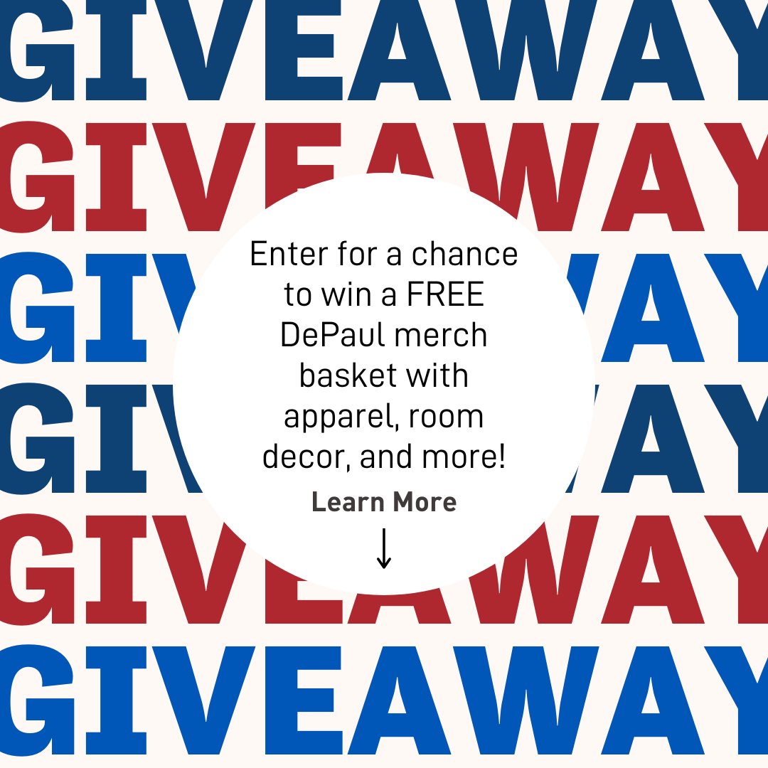 Wanna show off your room or on-campus apt building? DM us a few pictures/short videos of your room to be selected to be in a TikTok tour!
P.S all submissions will be entered in a raffle to win some cool DePaul merch 🤭
