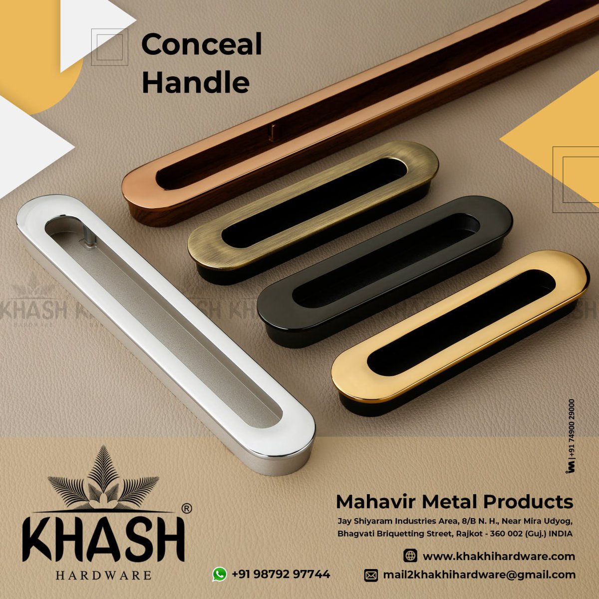 ibais_hardware's tweet photo. Mahavir Metal Products - Rajkot
For enquiry via WhatsApp click:
https://t.co/5a5rEFlq61
Mr. Atul Vachhani-9879297744
#concealhandle #keyhole #lockhardware #doorlock #dooraccessories #kadi #keyholedesign #doorhandle #handleinterior #interiordesign #handlehardware
.
@IBAISMEDIA https://t.co/Nd9puxOS2L