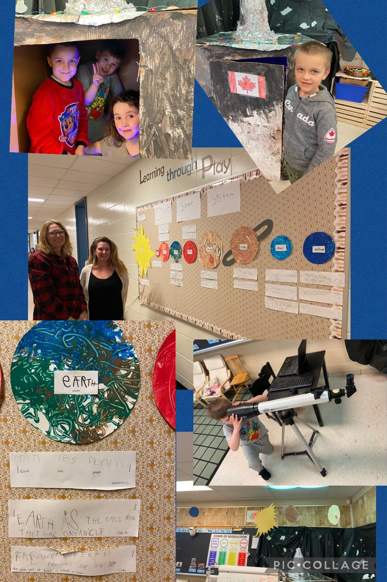 Kinder students <a href="/ctkcatholic/">Christ The King</a> were excited to share their inquiry on space &amp; give us a tour of their rocket ship. Check out their writing, it’s “out of this world!” 🚀 🪐 <a href="/bhncdsb/">BHNCDSB</a>